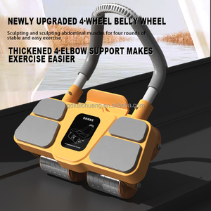 Machine <span class=keywords><strong>de</strong></span> réduction <span class=keywords><strong>de</strong></span> graisse abdominale sans fil rouleau roue Ab Fitness maison pour équipement d'entraînement <span class=keywords><strong>de</strong></span> gymnastique exercice curseurs formateur Muscle - Product Image 4