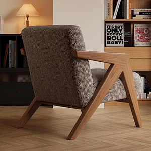 Mềm Bọc Rắn Khung Gỗ Ghế Bông Ghế Đơn Ghế Phòng Chờ Ghế Sofa Cho Phòng Khách Lười Biếng Thư Giãn Ghế - Product Image 2