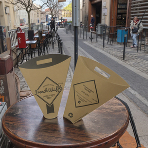 Emballage Biodégradable pour Conteneur de Crêpes Françaises - Product Image 1