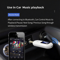 Transmisor FM Estéreo Manos Libres GXY DSP con Entrada AUX de 3.5mm, Carga USB, Reproductor MP3 y Amplificador para Auto, Compatible con Tablets y PC