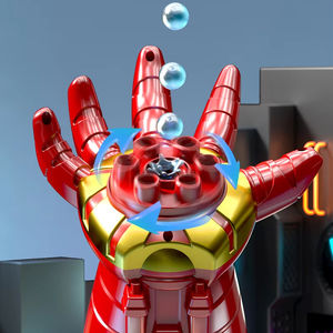 ปืนของเล่นพินบอลไฟฟ้าแบบชาร์จได้ ขายดี แรงสูง ไฟสีสันสดใส สำหรับเด็ก ทำจากพลาสติก พร้อมเครื่องทำฟองสบู่เท่ๆ - Product Image 6