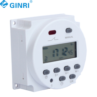 Minuterie programmable hebdomadaire numérique LCD CN101A 12V 24V 36V 48V 110V 220V, relais de minuterie 10A, mini horloge, minuterie lumineuse