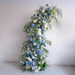 Arche murale de fleurs artificielles au design tendance et éclaté, vente directe usine pour décoration de mariages, banquets et hôtels, fabriqué en Chine - Product Image 2