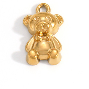 Stainless Steel Jewelry Accessories Mixed Shapes Heart Cross Bear Pendant For Necklace Making DIY Components PJ93684 - Product Image 4