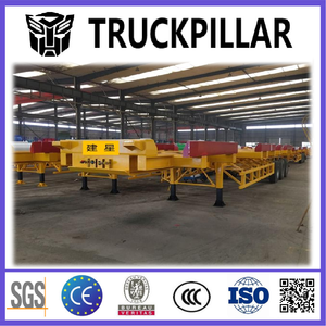 Nieuwe 3-assige Dock Skelet Oplegger Stalen Container Transporteur Met 12r22.5 Band 40 Ton Max Laadvermogen Truck Trailers - Product Image 5