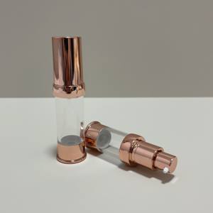 गुलाब की सोने की बोतल एयरलेस बोतलें त्वचा देखभाल ट्यूब 5 मिली 10 मिली 15 मिली 15 मिली सोने की कॉस्मेटिक वैक्यूम एयरलेस पंप - Product Image 6