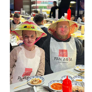 कस्टम लॉस्टर वाटरप्रूफ गैर-बुना डिस्पोजेबल एप्रन रेस्तरां तेल-सबूत एंटी-फॉलिंग फूड गैर-बुना हुआ वयस्क बीबीएस - Product Image 4