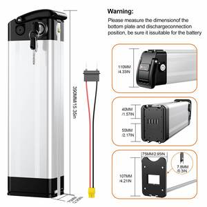 Baterías de Iones de Litio Silver Fish de 24 V, Batería para Bicicleta Eléctrica de 24 Voltios, Batería para E-bike de 24 V, 36 V, 48 V, 13 Ah, 17.5 Ah, 21 Ah, Phylion Akku - Product Image 3