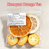 Thé aux fruits de kumquat et d'orange en sachets, assortiment de thés premium délicieux et rafraîchissants, vente en gros en vrac pour la maison