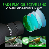 Longue-vue zoom 20-75x60 avec prisme BK7 et objectif large de 60 mm pour l'observation des oiseaux, l'astronomie et l'exploration en extérieur