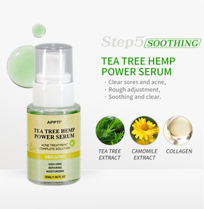 Botella de suero de cáñamo de árbol de té TRATAMIENTO DE ACNE Botella de suero blanqueadora 30ml Esencia hidratante cuidado de la piel - Product Image 1
