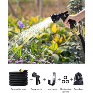 Pistolet à eau Xinglun avec 8 modes de pulvérisation réglables et levier de verrouillage en métal pour jardin et lavage de voiture - Product Image 5