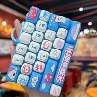 Gantungan Kunci Mainan Keyboard 26 Tombol Bahan EVA, Ukuran Ekstra Besar, Perlengkapan Penenang, Tekan dan Mainkan, Mainan Promosi