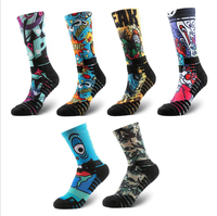 Chaussettes de basket-ball unisexes personnalisées 2026 avec impression 3D intégrale pour sublimation – Modèle vierge pour hommes