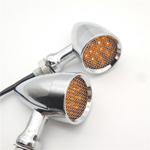 Luz LED metálica M85 adecuada para motocicleta todoterreno KTM, estilo retro, con señal de giro tipo bala, modificada. - Product Image 1