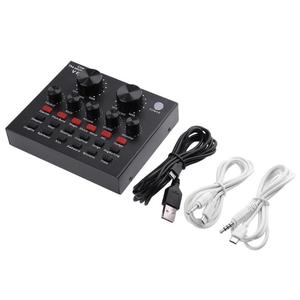 Tarjeta de Sonido V8 2026 para Dropshipping, Audio USB 5.0, Micrófono para Auriculares, Set V8s para Transmisiones en Vivo, 18 Efectos de Sonido, 6 Modos para Teléfono y Computadora - Product Image 6