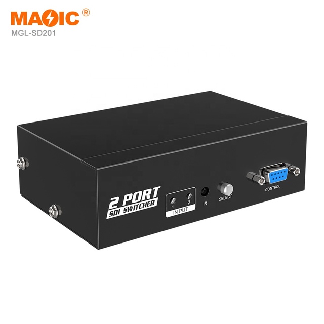 HD Sd 3G-SDI Switch 1440p Video Switcher 2 Input 1 Out With Rs232 Control for Monitor