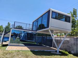 Moderna Apple Cabin House da 40 piedi, Pod Glamping per Esterni, Apple Cabin House a 2 Piani, Villa Prefabbricata Container per Hotel <span class=keywords><strong>e</strong></span> <span class=keywords><strong>Giardino</strong></span> - Product Image 5