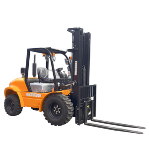 ポータブル伸縮式ラフテレーン油圧4x4スタッカーフォークリフト＆フォークリフトアタッチメント - Product Image 2