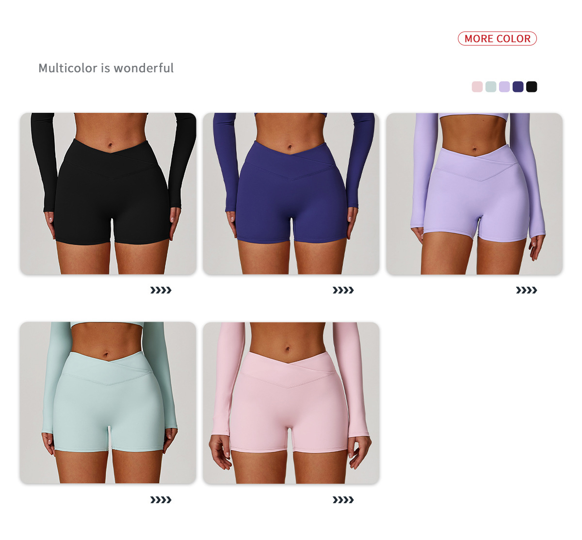 Pantaloncini multicolor