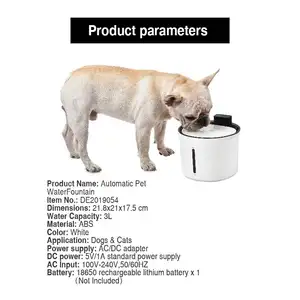 Petstar fontaine pour animaux de compagnie, distributeur automatique de bol d'eau à l'intérieur, fleur Super silencieuse