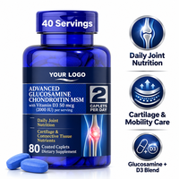 Comprimés de Glucosamine, Chondroïtine, MSM et Vitamine D3 à Marque Blanche OEM – Complément Alimentaire Quotidien pour la Nutrition Articulaire – Formule Personnalisée – Fabrication en Usine
