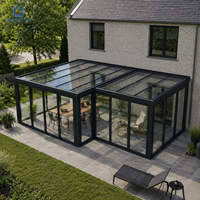 Système d'isolation de toit en verre double feuilleté Low-E trempé pour véranda extérieure en aluminium