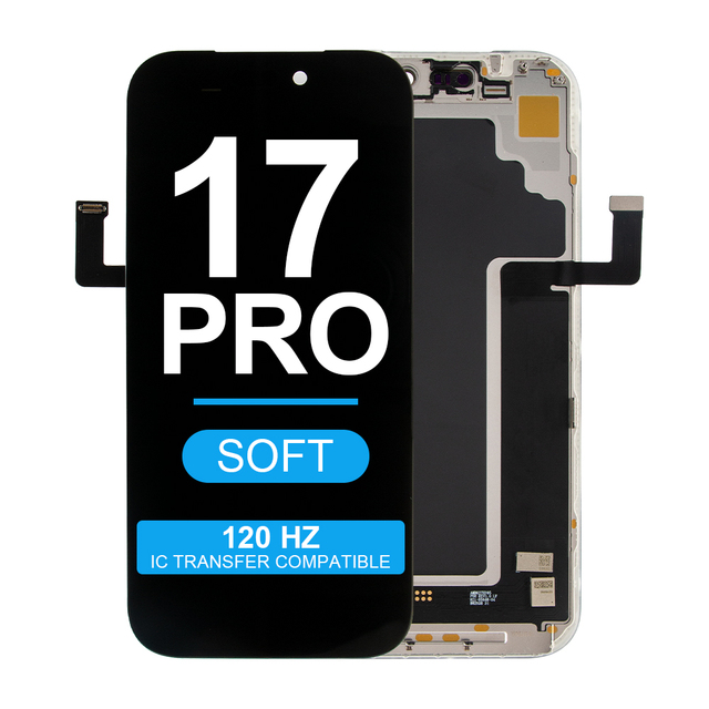 New Coming Faruix 1:1 Size Soft OLED Screen for 17 Pro 120HZ High Brightness Soft Ecran Display Replacement for Iphone 17 Pro