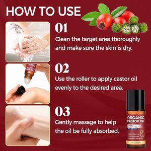 Aceite Capilar Roll-on con Logotipo Personalizado, Aceite de Ricino para el Crecimiento del Cabello, Tratamientos Bloqueadores de DHT, Tratamiento Capilar para Cabello Dañado - Product Image 5