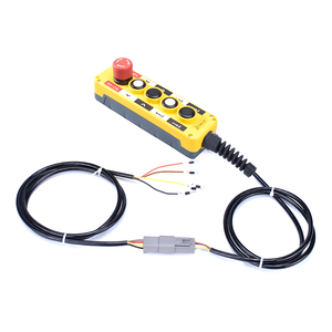 Interruptor de control remoto industrial de 5 botones a prueba de lluvia para polipasto eléctrico y grúa con parada de emergencia, 10A 1/2/NE - Product Image 2