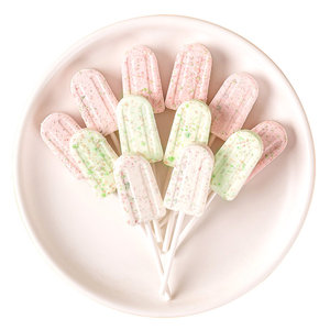 Nuevo Diseño de Helado Vegano en Barra con Caramelos Explosivos <span class=keywords><strong>Blancos</strong></span>, Sabor a Yogur, Tableta Láctea, Caja de 800g - Product Image 3