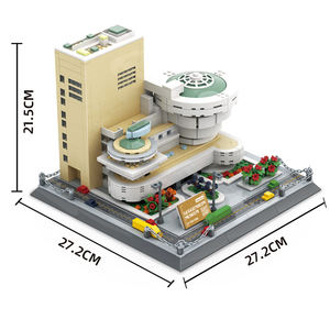 Blocs de construction du Musée Guggenheim de New York (États-Unis), jouets éducatifs pour enfants, petites particules en plastique, cadeau pour enfants, 902 pièces - Product Image 6