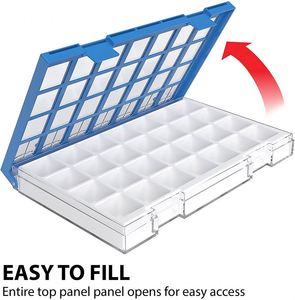 <b>7</b> Days Medicine <b>Tablets</b> Holder Dispenser Pills Organizer 28 Compartments Plastic Pill Box - Product Image 2