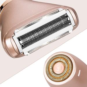 RSCW-2018 2-in-1 Electric <b>Razor</b> for Women Hair Remover for Face, Legs and Underarm Wet & Dry, with 2 Trimmer <b>Heads</b> - Product Image 5