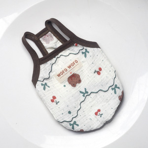 26 Spring/Summer Dog <b>Clothes</b>, Thin Tank Tops, Breathable Cotton Gauze, <b>Cat</b> <b>Clothes</b>, Small Dog/Teddy/Bichon Frise Summer Outfits - Product Image 2