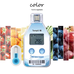 Portable PDF Single Use Temp Usb Temperature Data Logger For Cold Chain