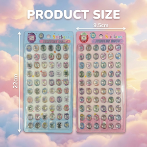 Pegatina en Relieve de Epoxi con Cristal Sólido Estilo 3D, Dibujos Animados Infantiles, Lindos <span class=keywords><strong>Tamagotchi</strong></span>, Conejo, Oso, Perro Shiba Inu - Product Image 3