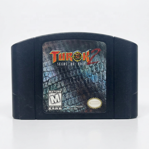 Cartouche de jeu pour N64 pour <span class=keywords><strong>Turok</strong></span> 2 - Seeds of Evil USA - Version NTSC anglaise pour console de jeux Nintendo 64 - Product Image 1