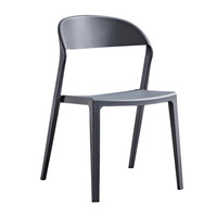 Chaises de salle à manger en plastique en gros, chaises de salle à manger en plastique modernes et uniques, empilables, pour l'intérieur et l'extérieur, pour restaurants