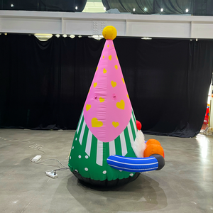Gnomes de Noël gonflables de 2 m / Tomte / Nisse / Kabouter / <span class=keywords><strong>Petit</strong></span> homme / <span class=keywords><strong>Nain</strong></span> décorations de jardin éclairées par LED pour décorations de Noël - Product Image 3