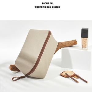 Sac de rangement en toile avec fermeture éclair, sac de voyage portable de grande capacité, sac de toilette - Product Image 6