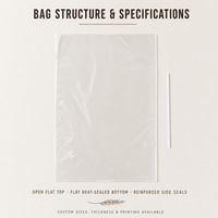 Sac à pain transparent en LDPE, sac d'emballage pour boulangerie, sac alimentaire plat, logo personnalisé, taille, épaisseur, OEM, ODM
