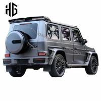 Matériaux PP Grille de pare-chocs avant Kit de carrosserie d'assemblage de lèvre de pare-chocs arrière pour Mercedes Benz Classe G W465 G800 W464 G63 Kit de carrosserie en PP