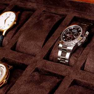 Boîte de rangement et de présentation de luxe DS OEM pour montres, en bois écologique, finition grain de bois, forme rectangulaire, avec fermeture à bouton, personnalisable - Product Image 5