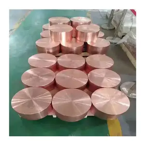 99.9% Purity T2 TU1 C11000 Cu-ETP High Conduction Red Copper Disc Circle CW004A 2.0065 Round Copper Sheet