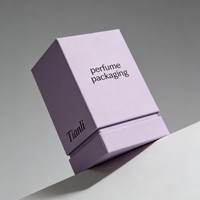 Luxuriöse Biologisch Abbaubare Ober- und Unterseite Starre Box mit Verpackung für Parfüm, Duft, Badegel und Shampoo