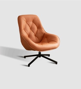 Sedia a <span class=keywords><strong>Dondolo</strong></span> Moderna ed Ecologica in Pelle PU con Schienale Alto e Braccioli Curvi - Seduta Singola per Casa/Ufficio - Product Image 4