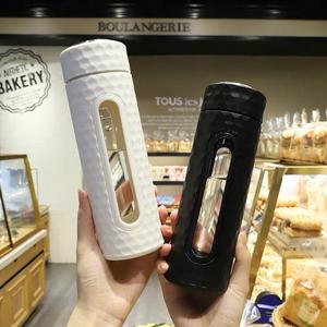 Glass Water Cup 400Ml Double Walled With Tea Filter Portable Unisex Travel Use - Product Image 4