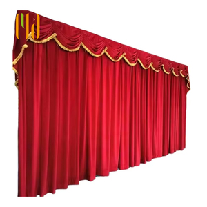<span class=keywords><strong>Tende</strong></span> da Palcoscenico in Velluto Rosso Pesante Certificate IFR, Conformi alla Norma NFPA701-2013, Ignifughe per Teatri ed Eventi - Product Image 1