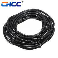 Protector de cable Funda de bajo precio Cableado de cable de plástico Banda de envoltura en espiral Cable ordenado